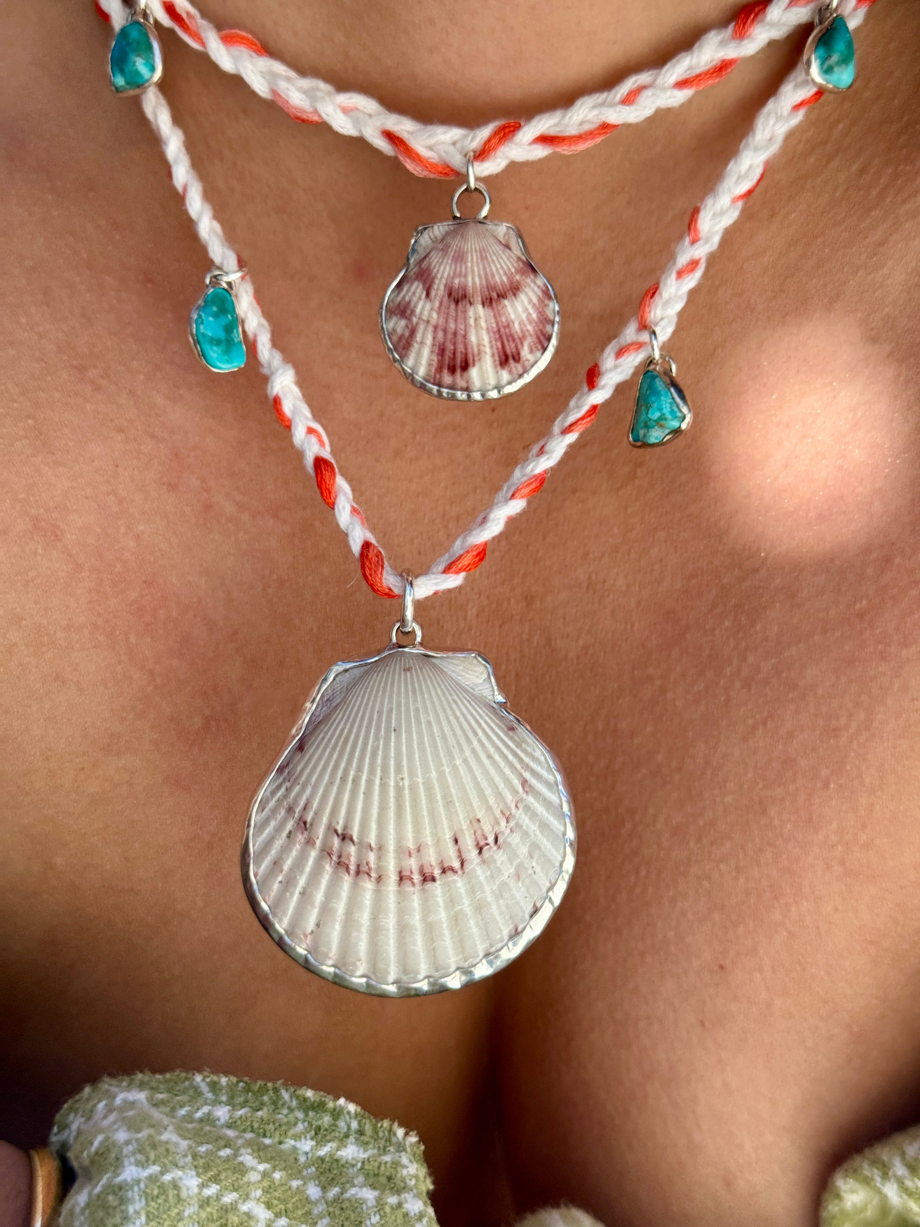 Scallop Charm Necklace
